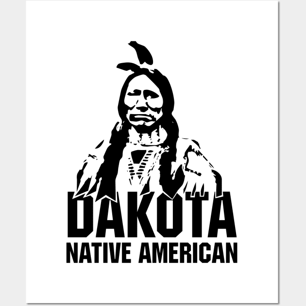 DAKOTA Native American T-Shirt Wall Art by comancha